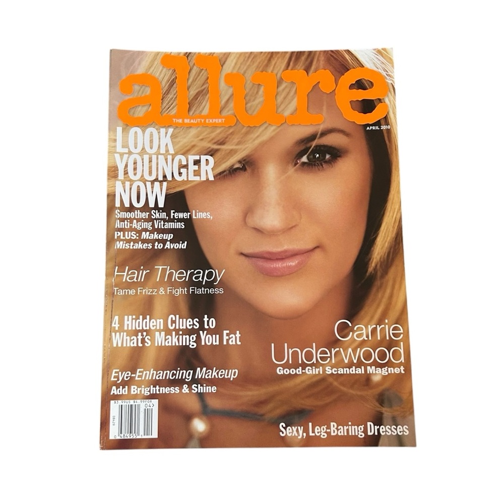 Allure Magazine April 2010 Carrie Underwood Cover Beauty Style Out-of-Print